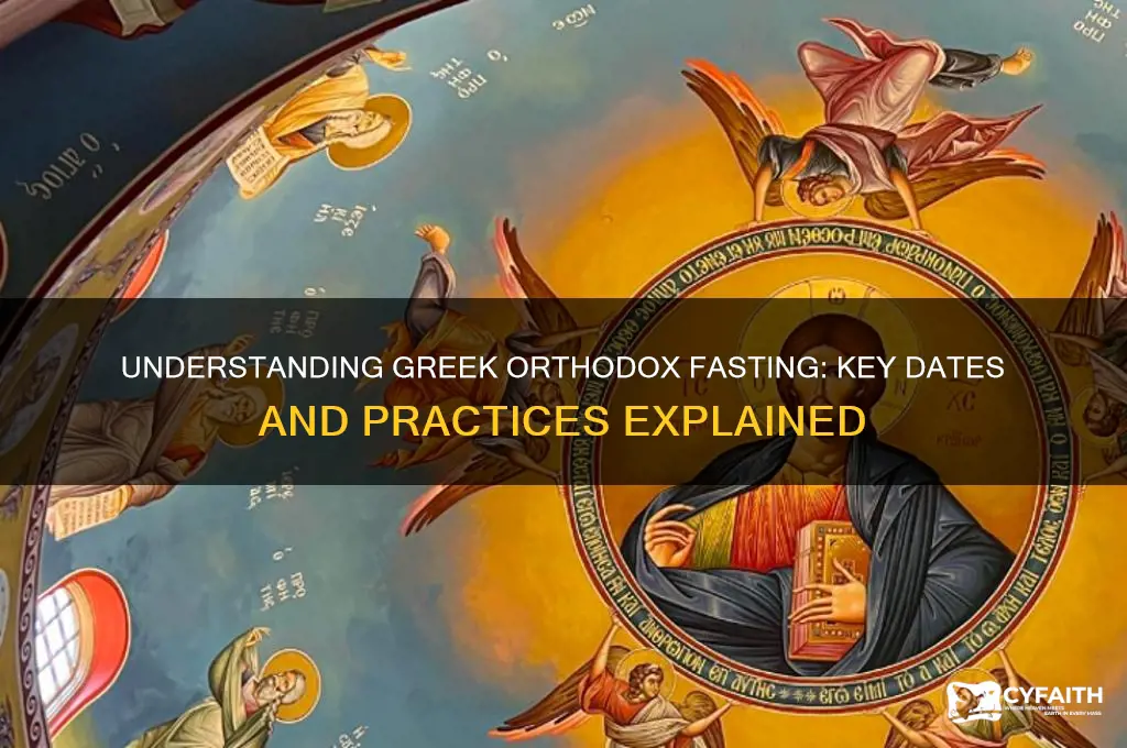 when do greek orthodox fast