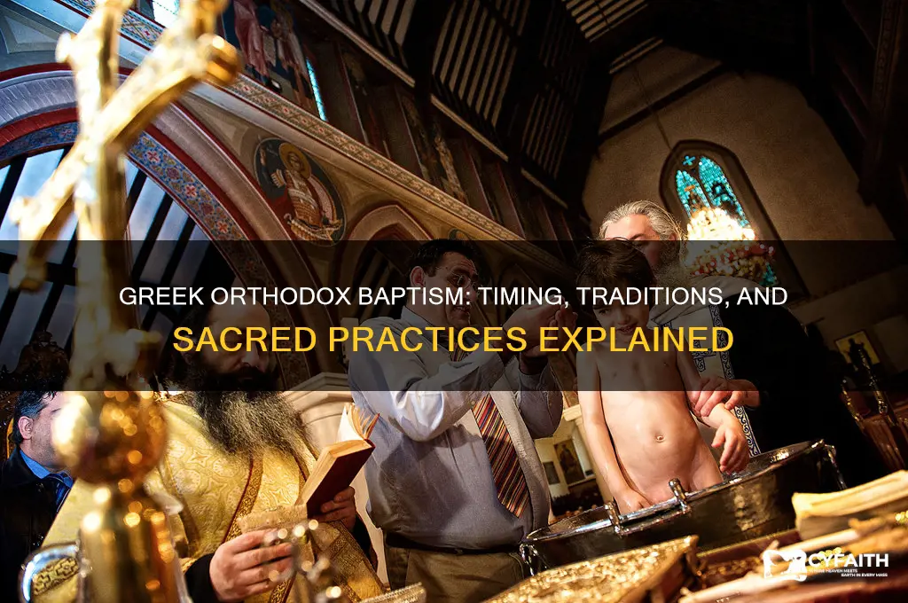 when do greek orthodox get baptized