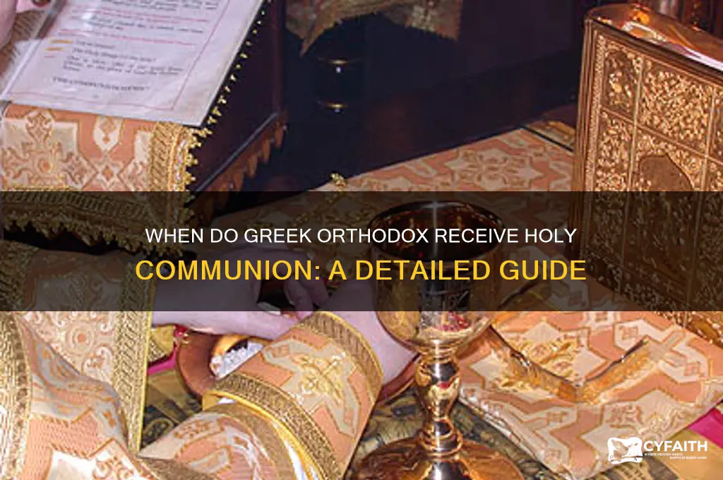 when do greek orthodox get their communion