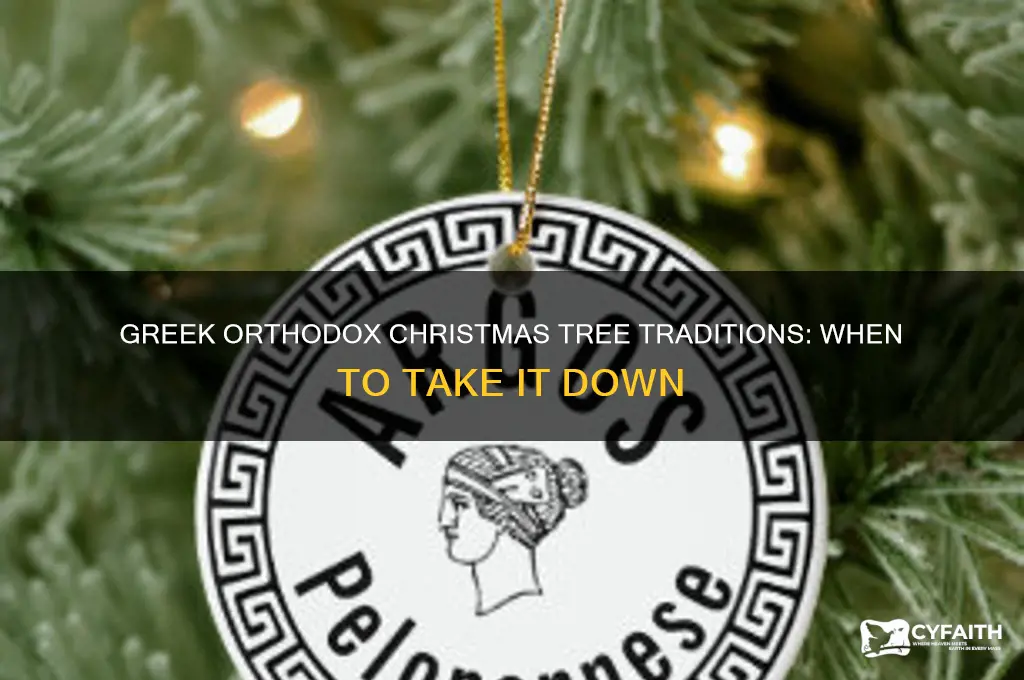 when do greek orthodox take down their christmas tree