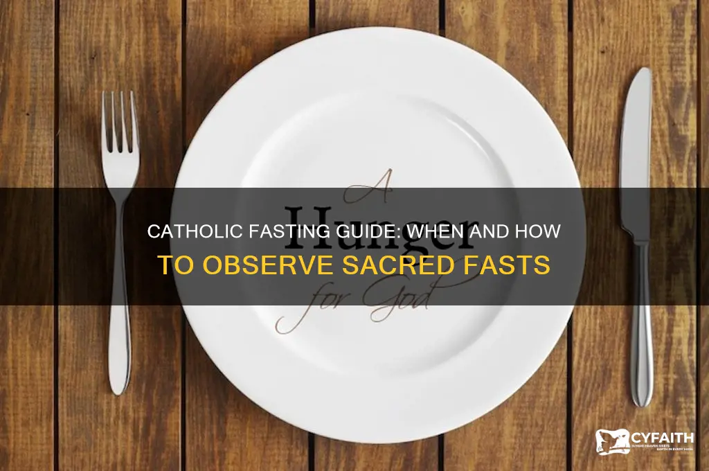 when do i fast catholic