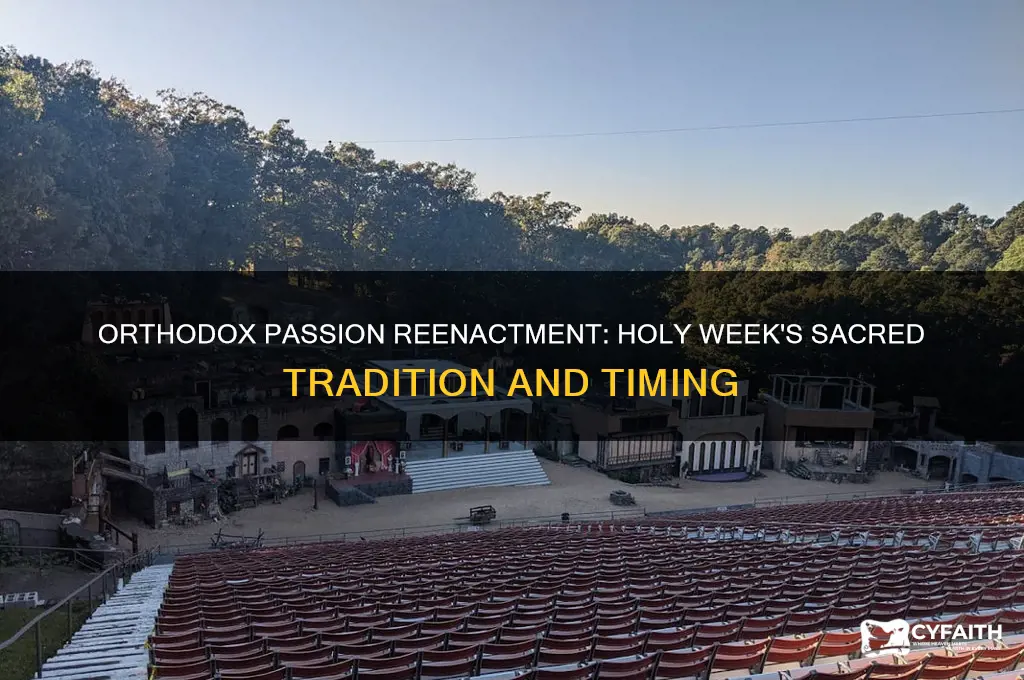 when do orthodox christians reenact the passion of christ