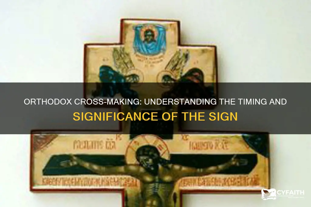 when do orthodox cross themselves