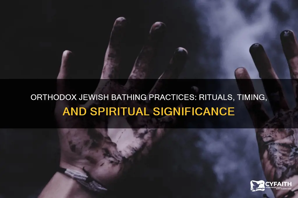 when do orthodox jews bathe