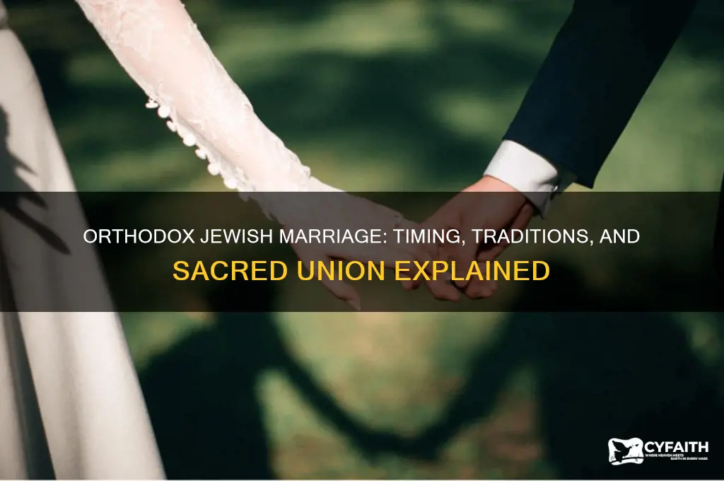 when do orthodox jews get married