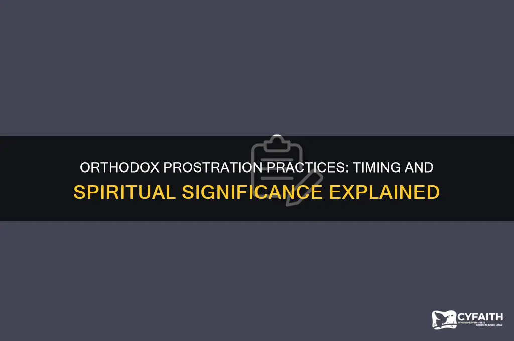 when do orthodox prostrate