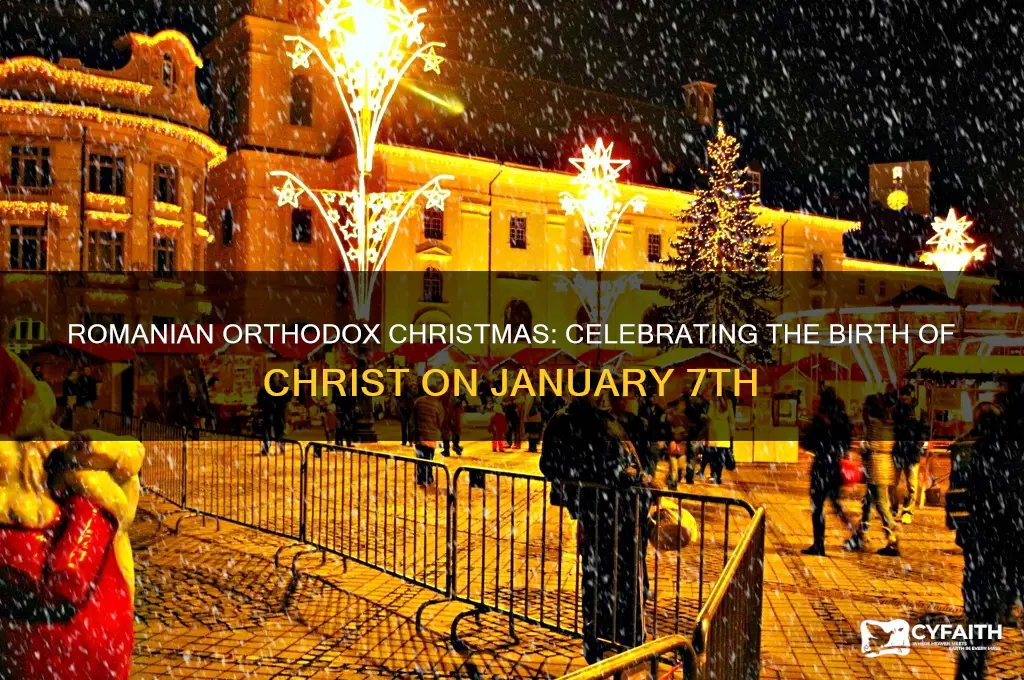 when do romanian orthodox celebrate christmas