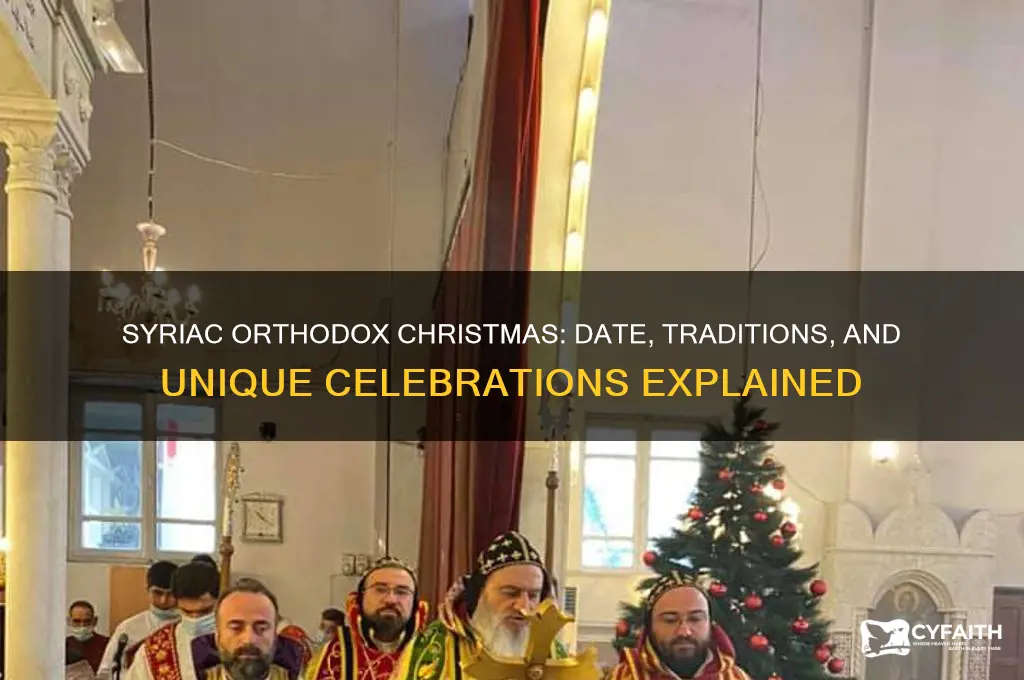 when do syriac orthodox christians celebrate christmas