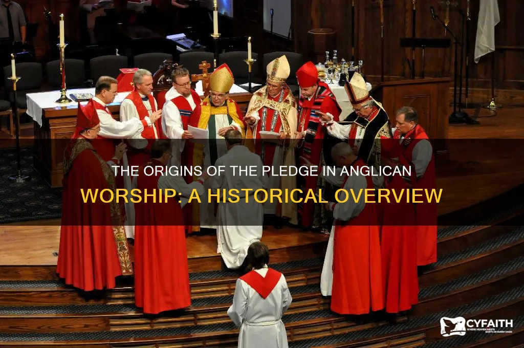 when do the anglican church first used pledge