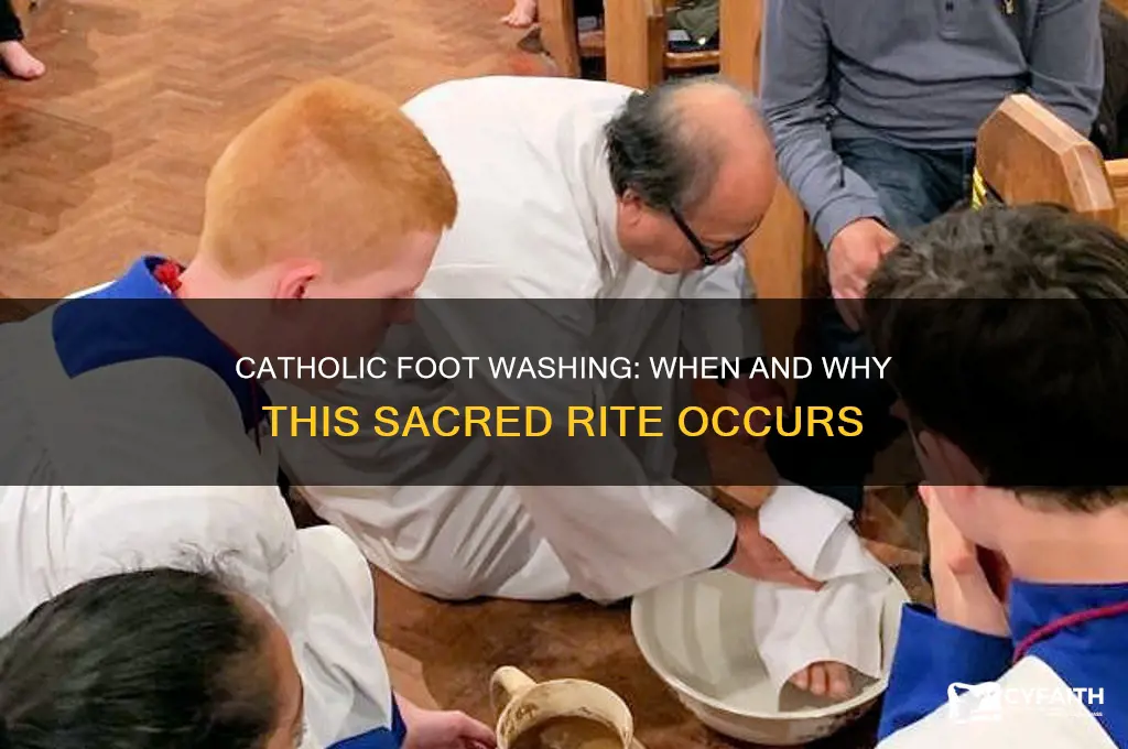 when do the feet get washed in the catholic religion