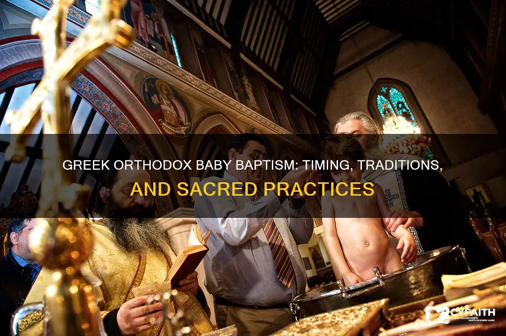 when do you baptize a baby greek orthodox