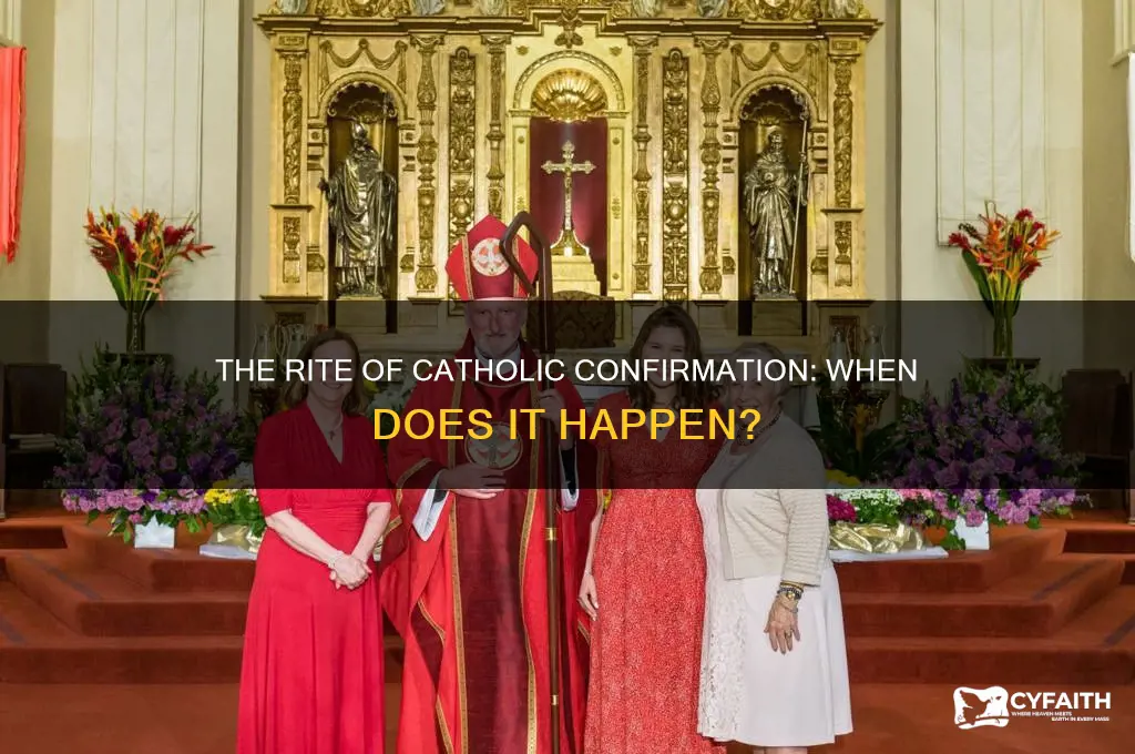 when do you get confirmed catholic
