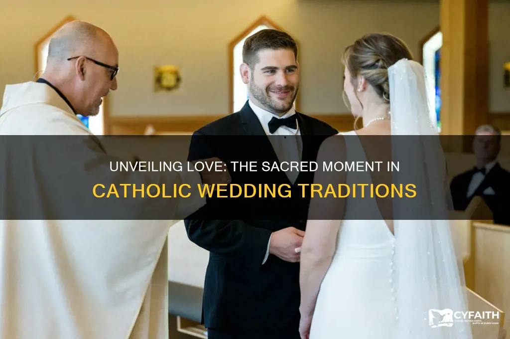 when do you lift the veil in a catholic wedding