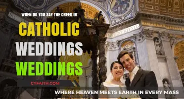 When is the Creed Recited in Catholic Wedding Ceremonies?