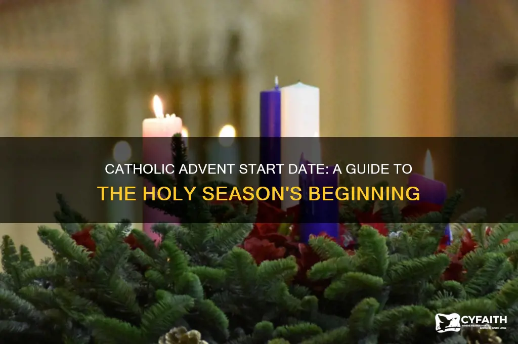 when does advent begin catholic