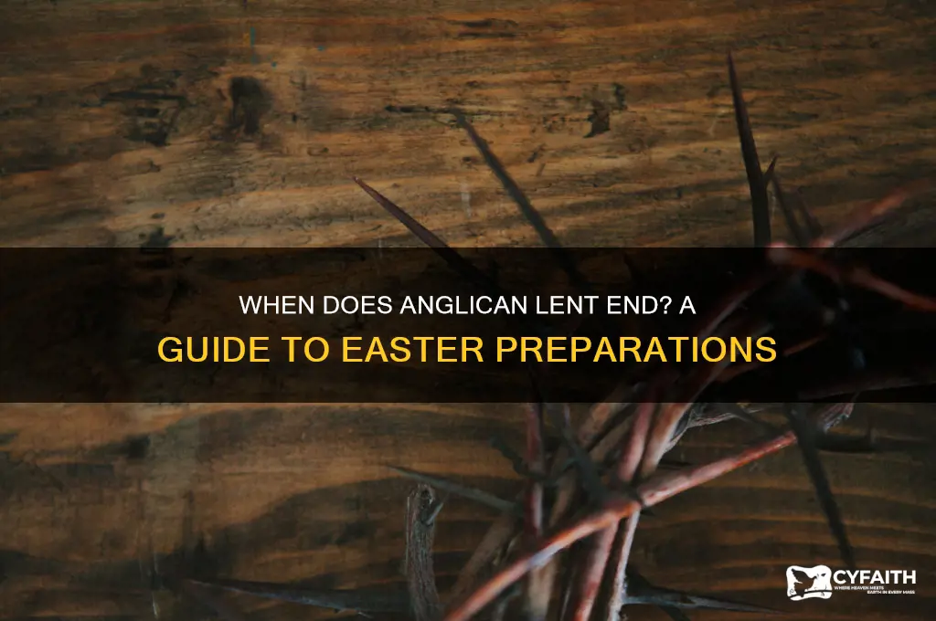 when does anglican lent end