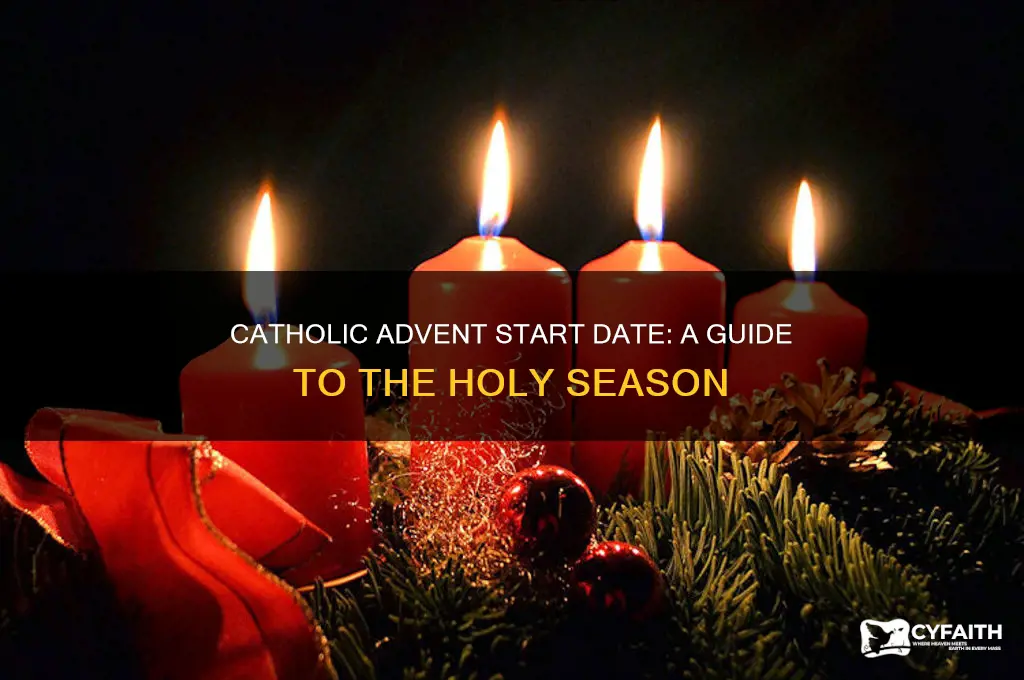 when does catholic advent start