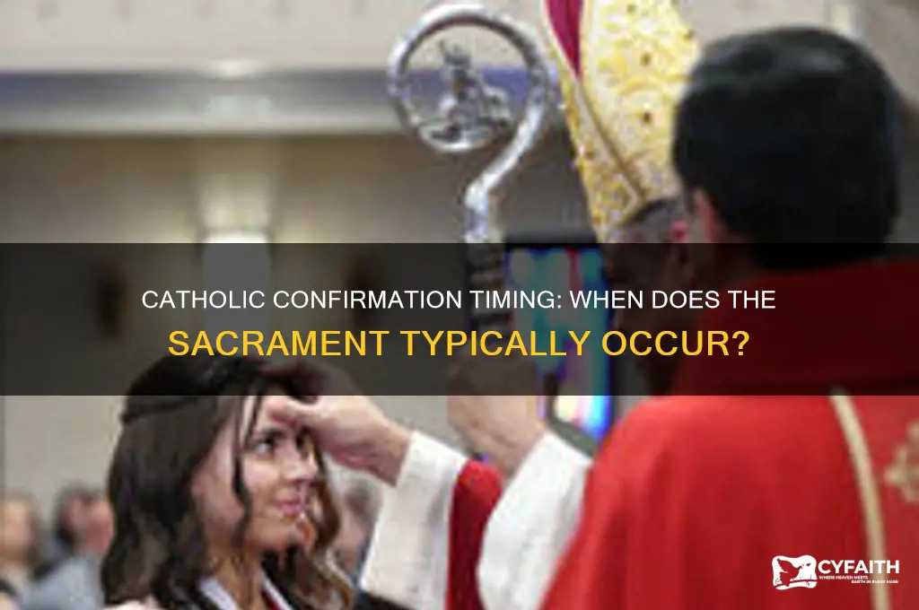 when does catholic confirmation take place