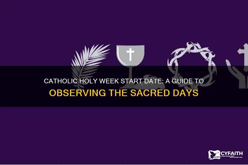 when does catholic holy week begin