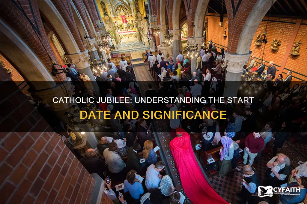 when does catholic jubilee start
