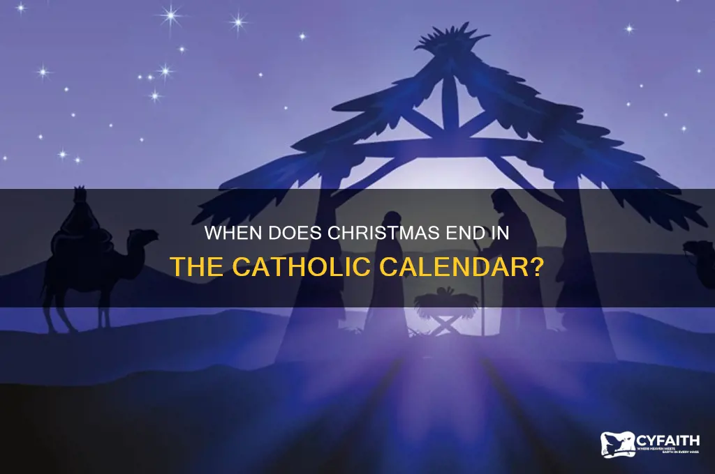 when does christmas end in the catholic calendar