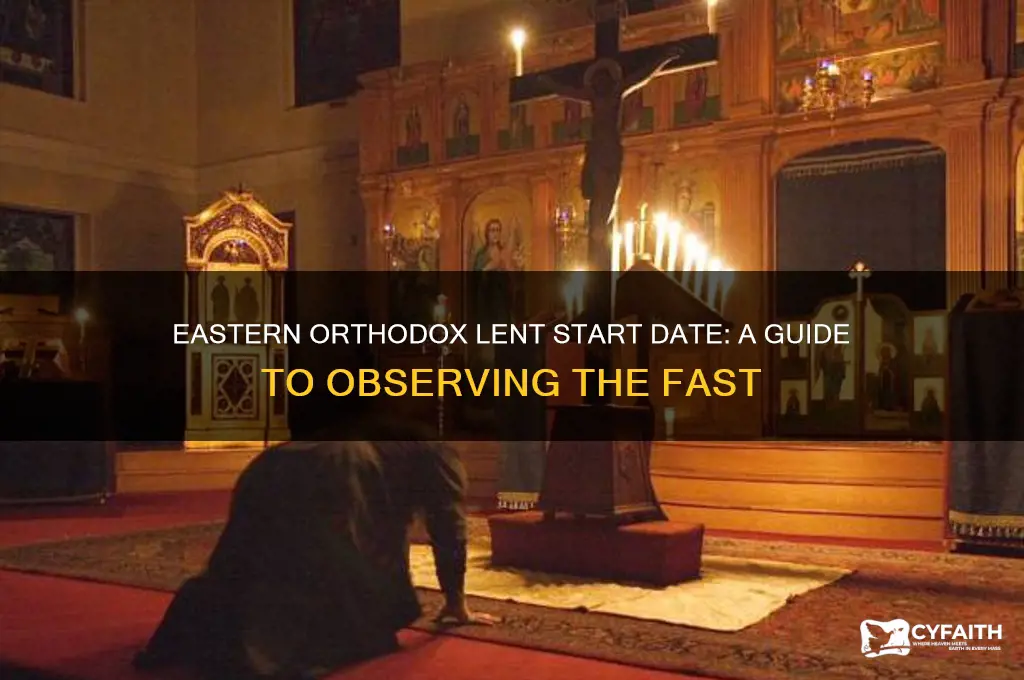 when does eastern orthodox lent start