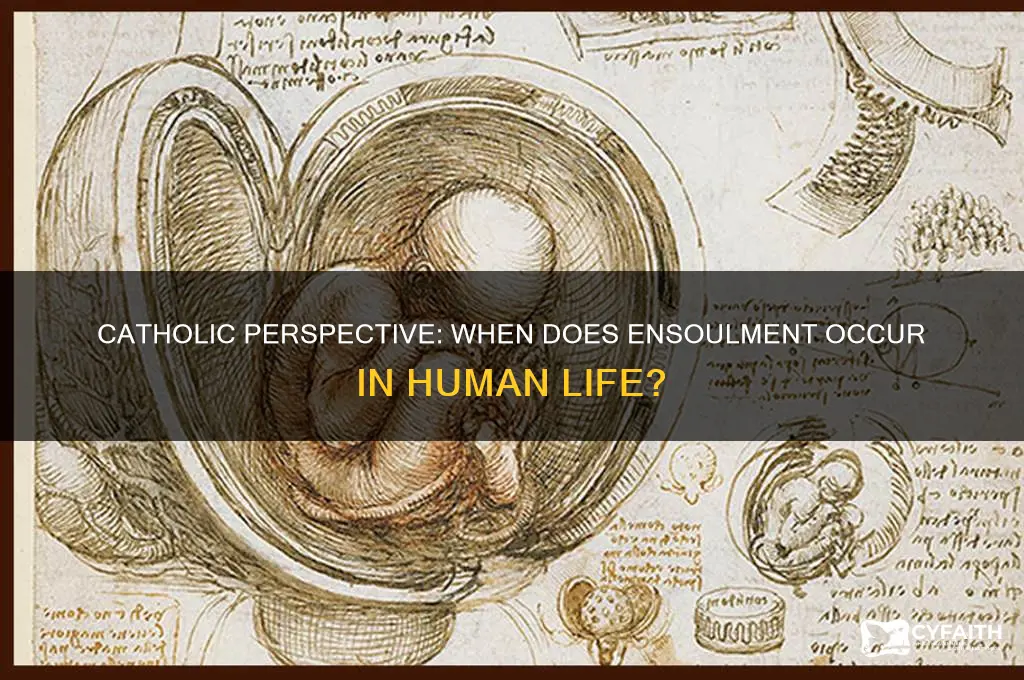 when does ensoulment occur catholic