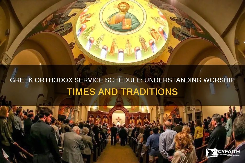 when does greek orthodox have service