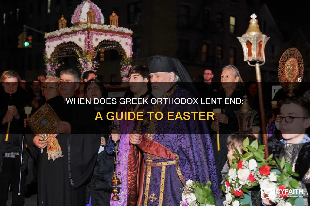 when does greek orthodox lent end