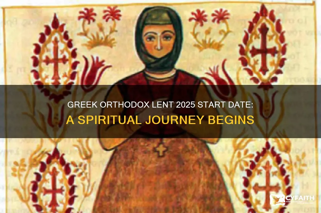 when does greek orthodox lent start in 2025