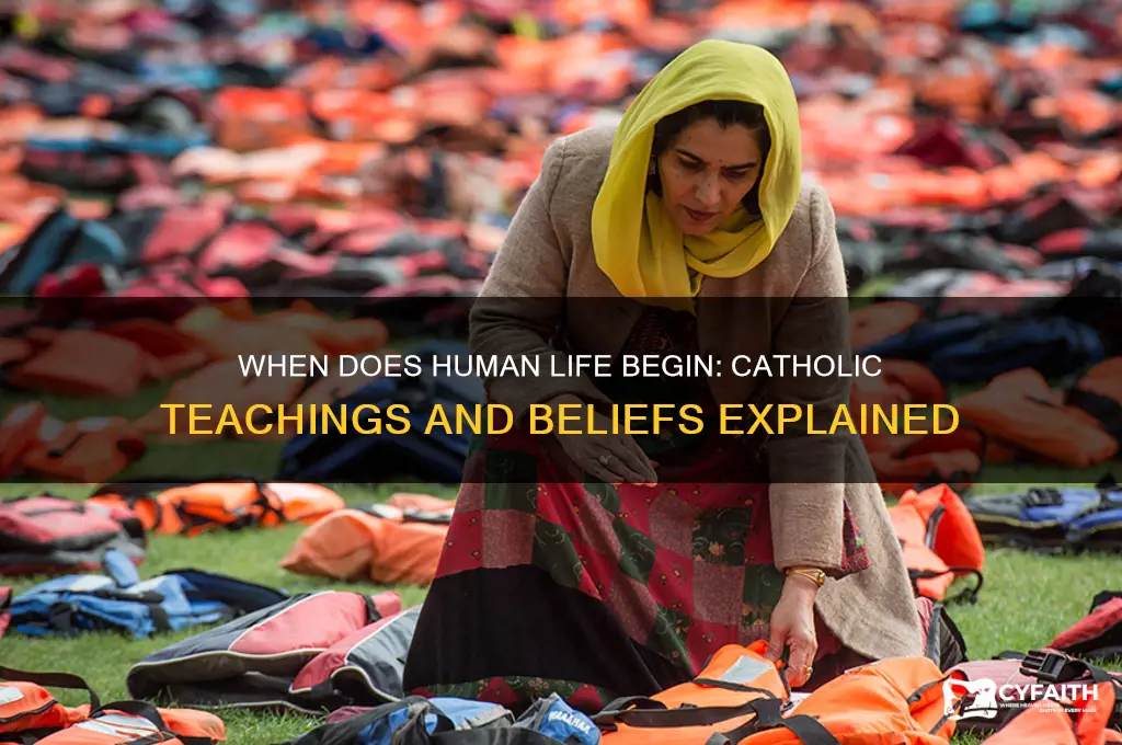 when does human life begin catholic