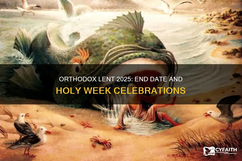 when does lent end 2025 orthodox