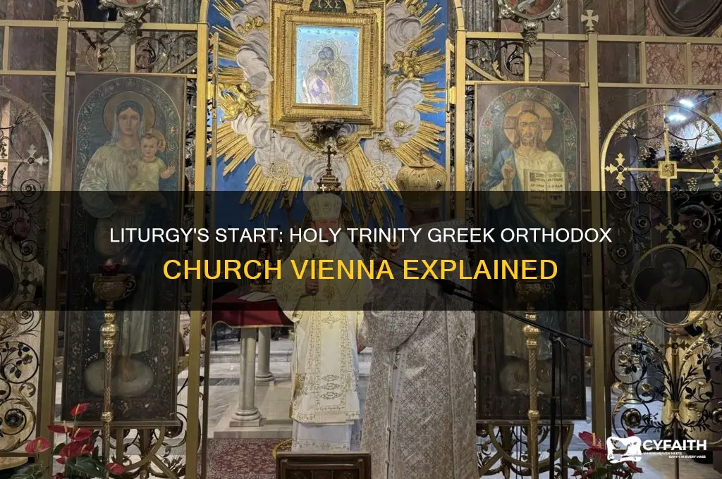 when does liturgy begin holy trinity greek orthodox church vienna