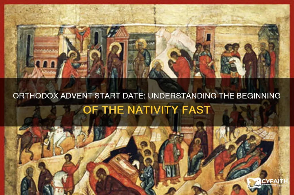 when does orthodox advent begin