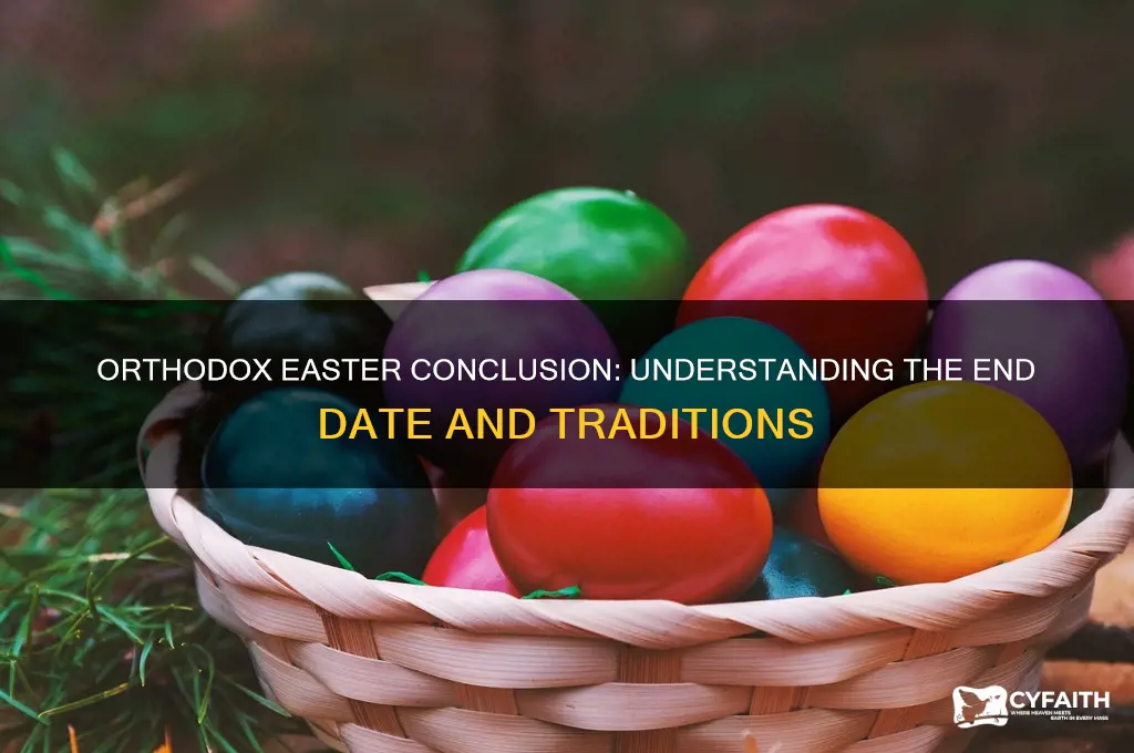 when does orthodox easter end