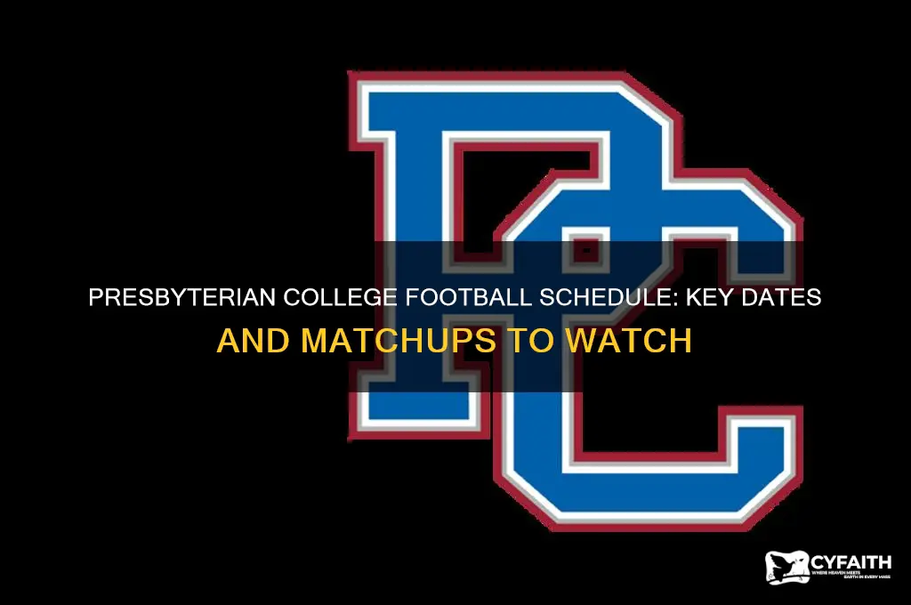 when does presbyterian college play