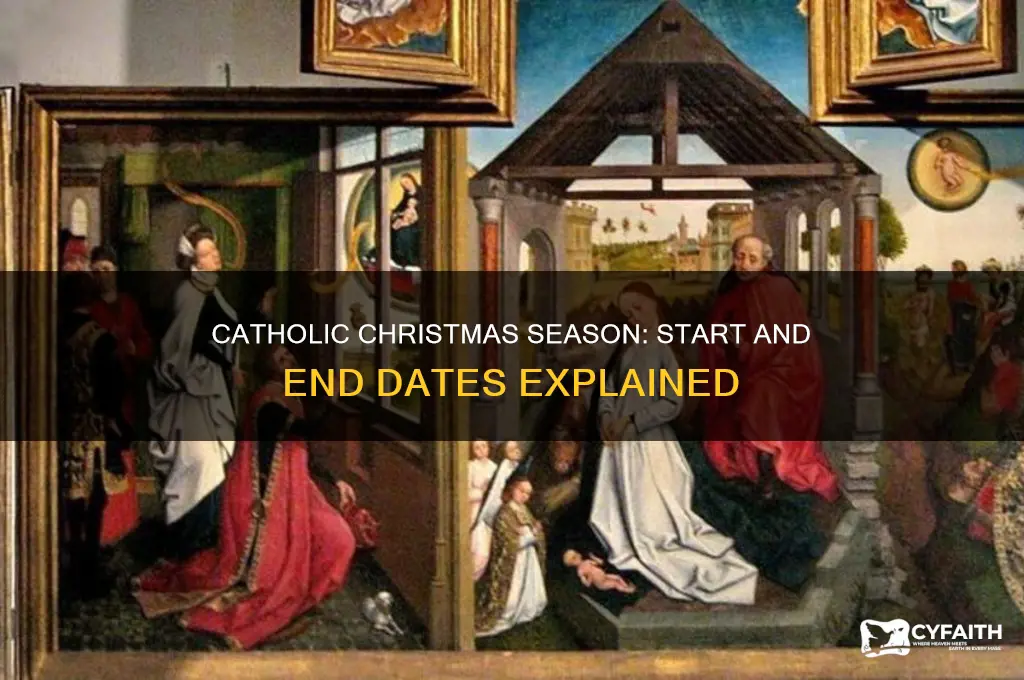 when does the catholic christmas season start and end