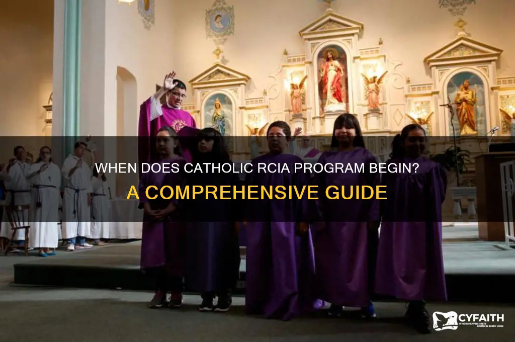 when does the catholic rcia program begin