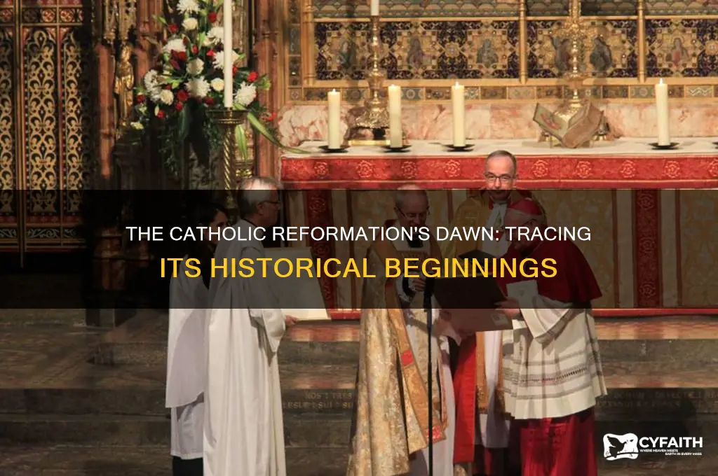 when does the catholic reformation start