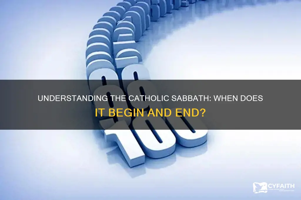 when does the catholic sabbath begin