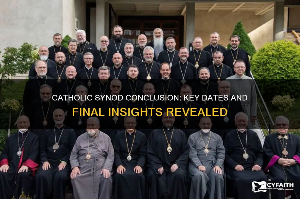 when does the catholic synod end