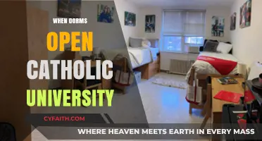 Catholic University Dorm Opening Dates: What Students Need to Know