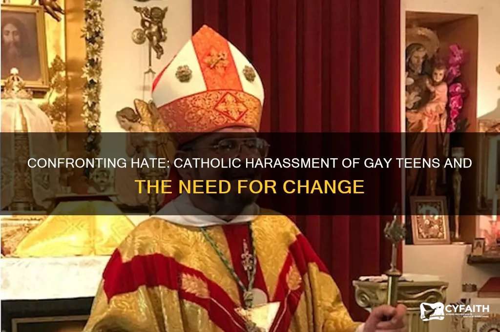 when gay teens are harrassed by catholics