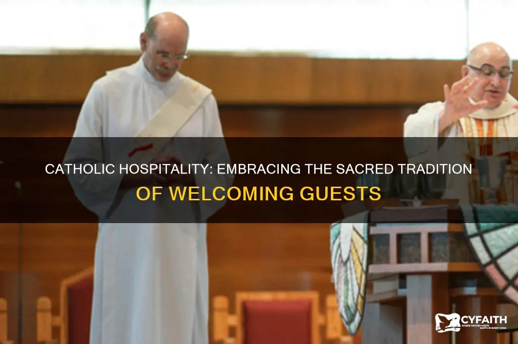 when host into the hand catholic