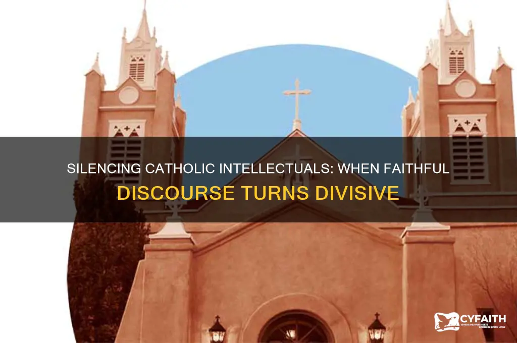 when intellectuals get shut down by other catholics