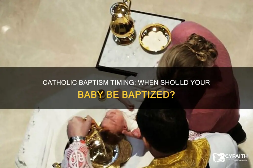 when is a baby baptized catholic