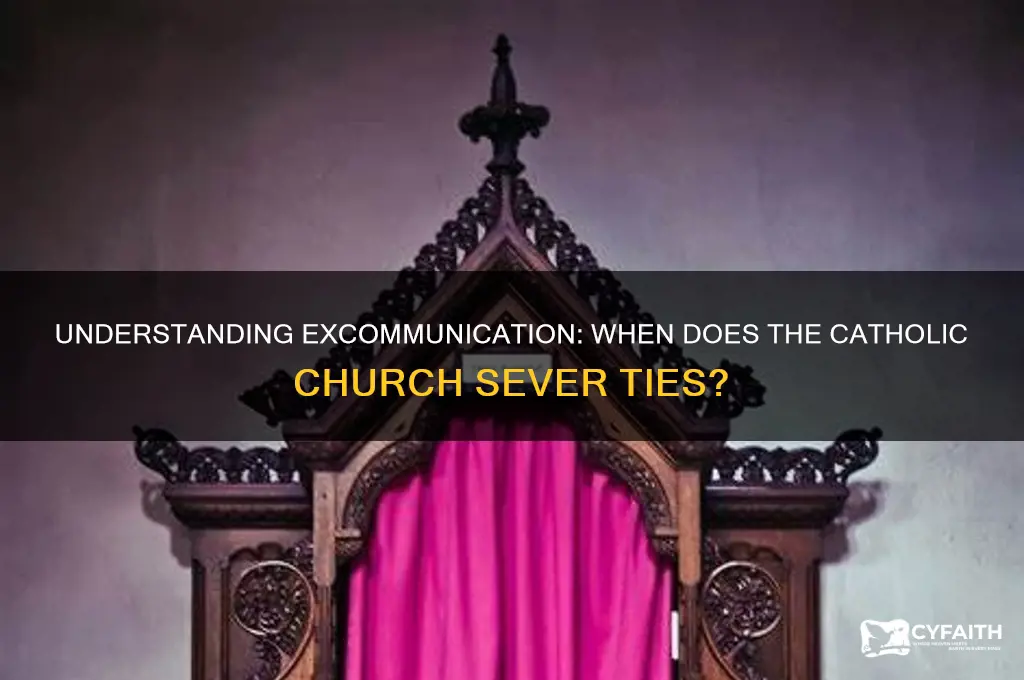 when is a catholic excommunicated