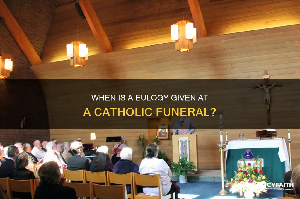when is a eulogy given a catholic funeral