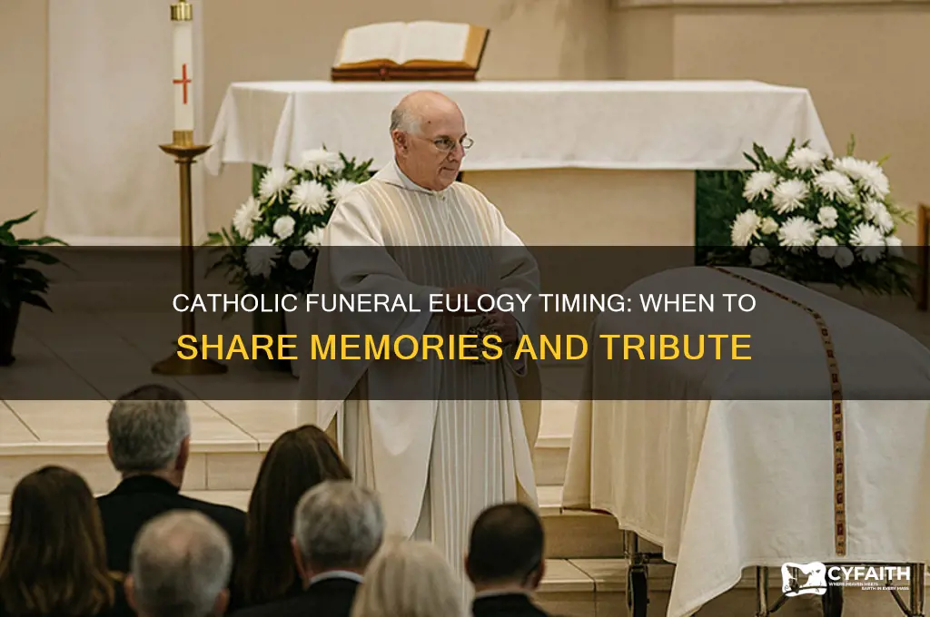 when is a eulogy given at a catholic funeral