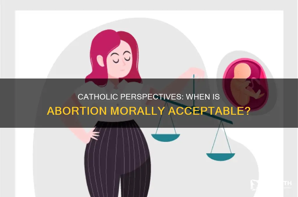 when is abortion okay catholic